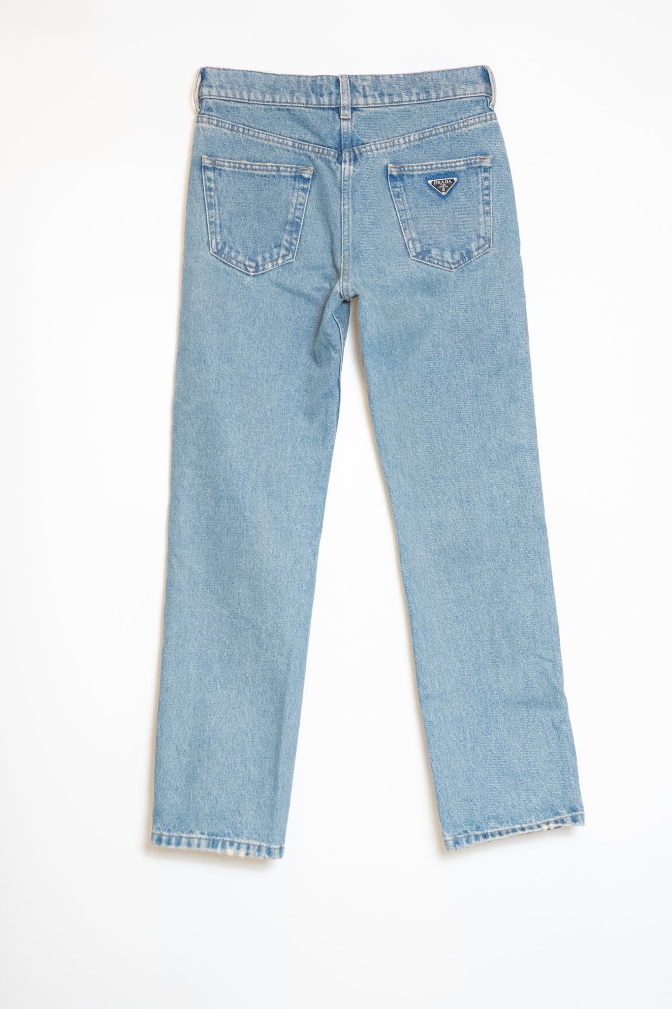 Prada Logo-Plaque Jeans