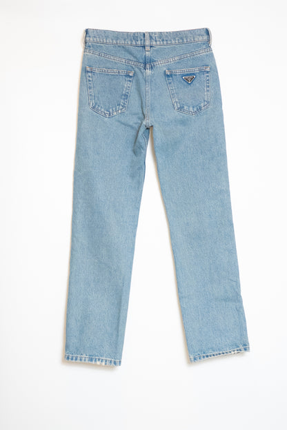 Prada Logo-Plaque Jeans