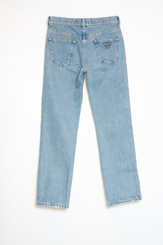 Prada Logo-Plaque Jeans