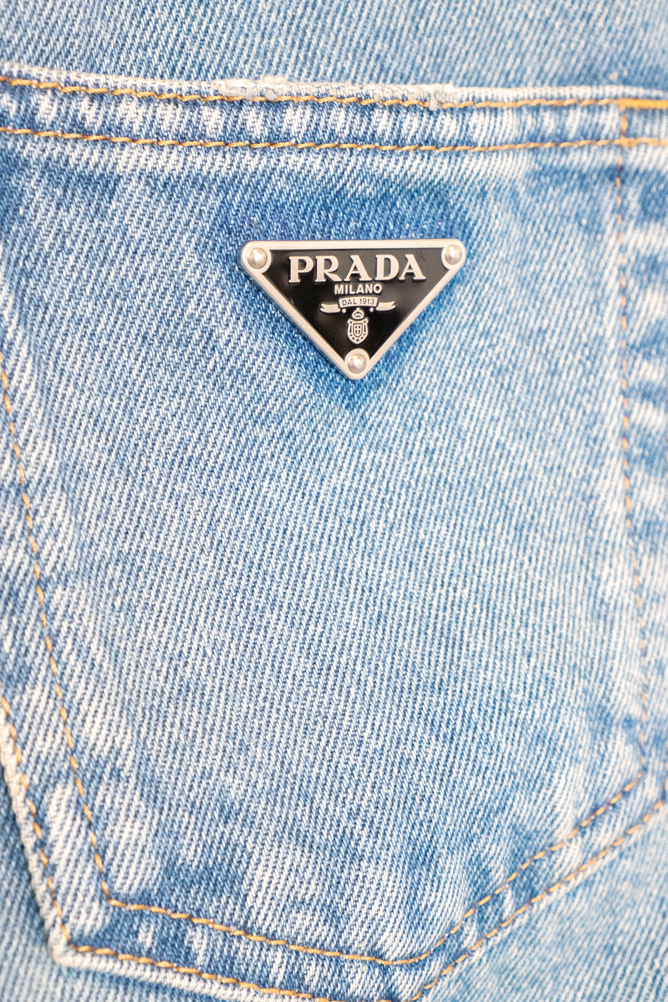 Prada Logo-Plaque Jeans