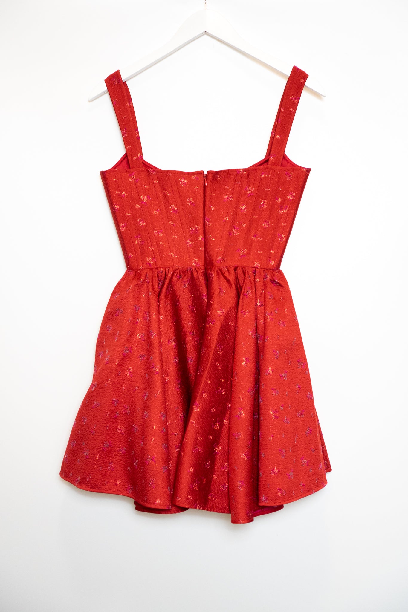 Sau Lee Jolie Jacquard Mini Dress